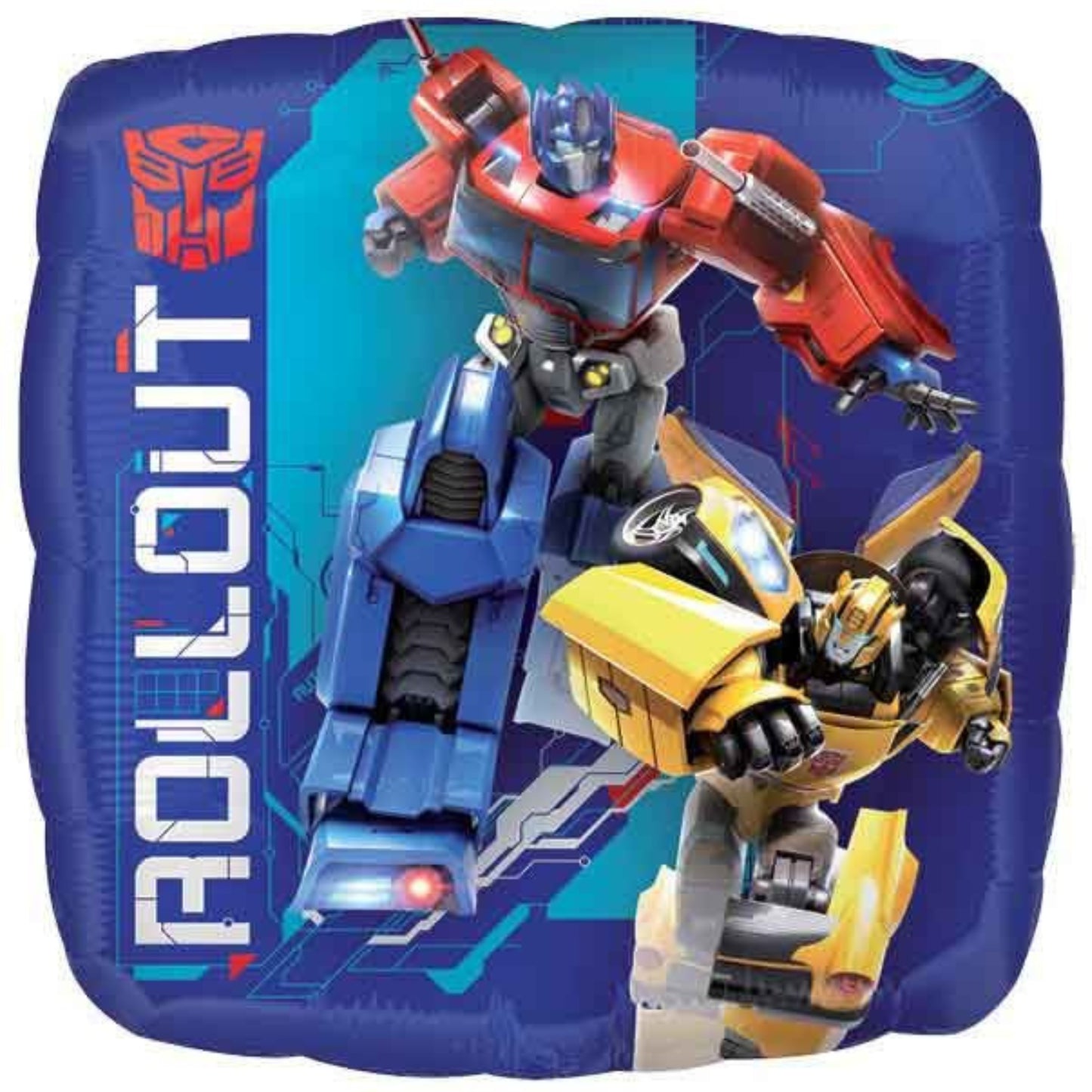 18"/ 46cm TRANSFORMERS SQUARE FOIL BALLOON