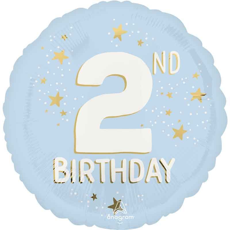 18"/ 46cm LITTLE MISTER 2 ROUND FOIL BALLOON