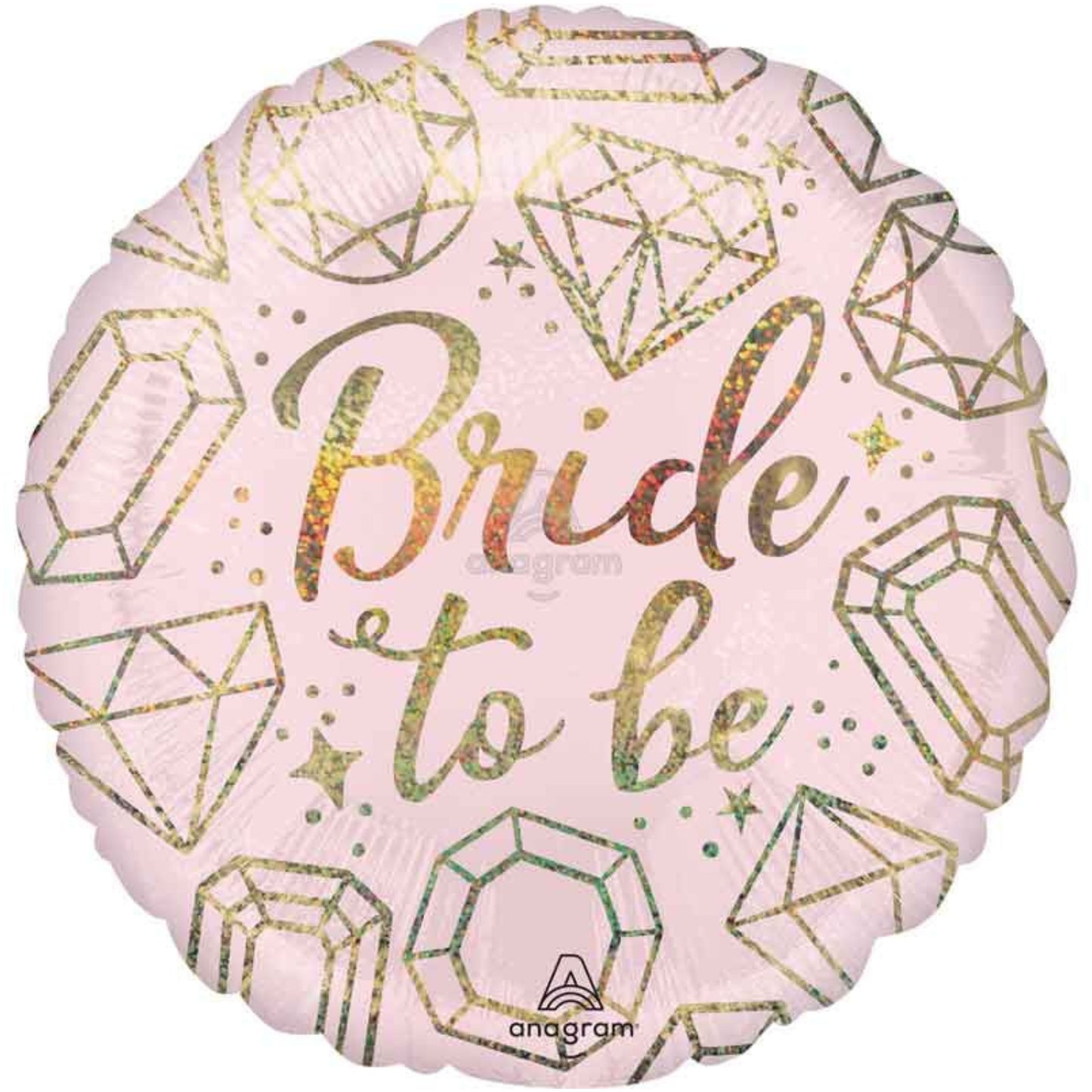 18"/ 46cm PINK BRIDE TO BE ROUND FOIL BALLOON