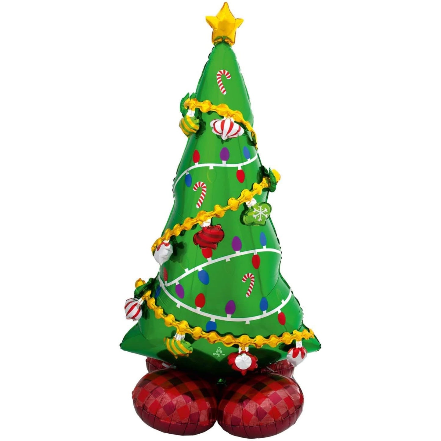 59"/ 150cm CHRISTMAS TREE AIRLOONZ FOIL BALLOON