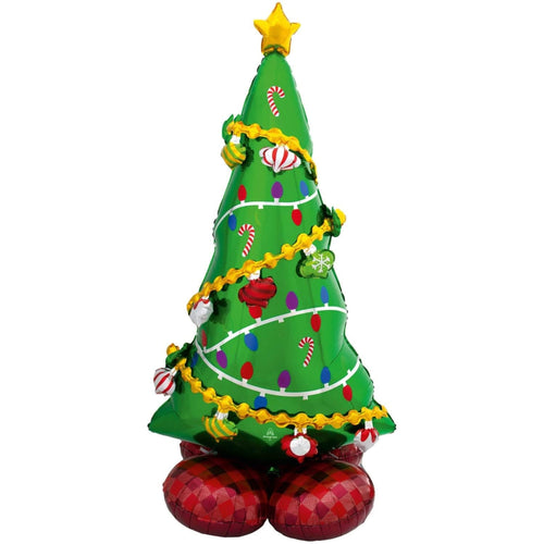 59"/ 150cm CHRISTMAS TREE AIRLOONZ FOIL BALLOON