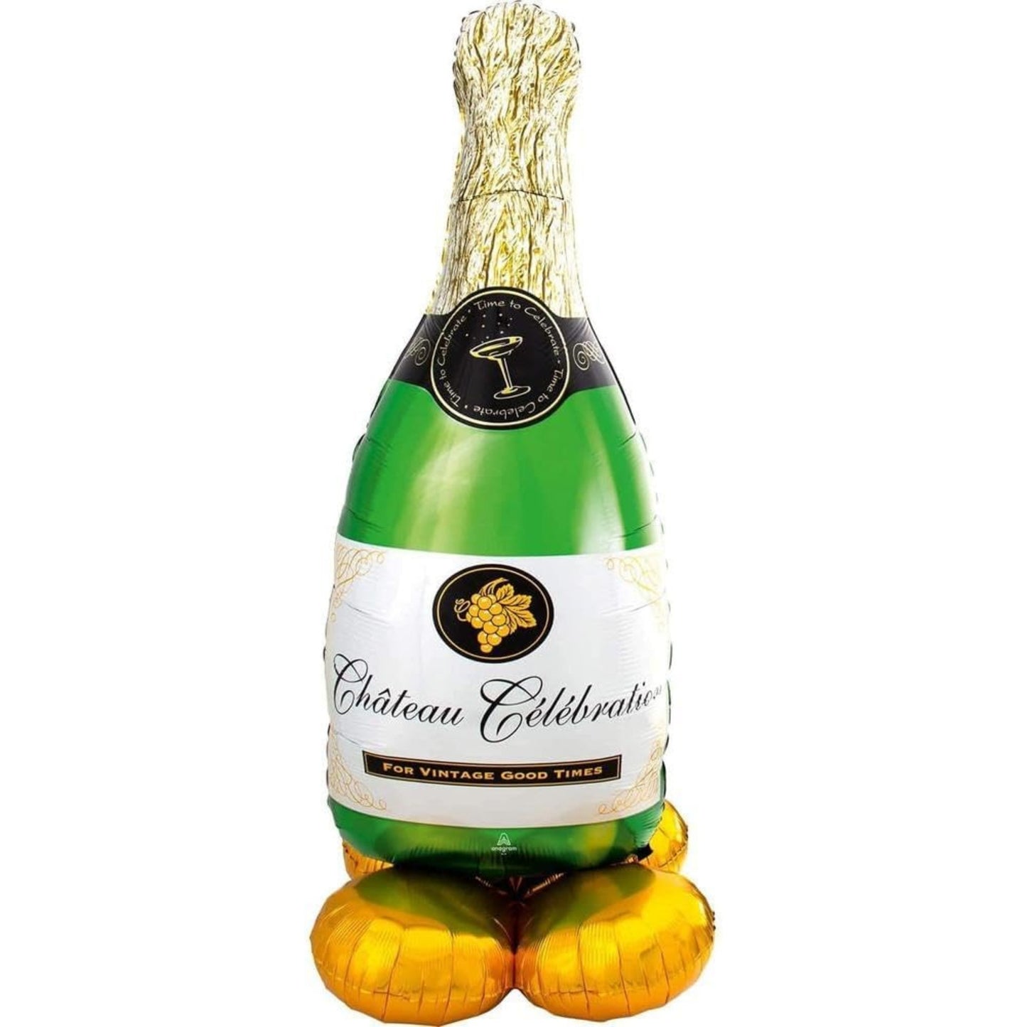 60"/ 152cm BUBBLY WINE BOTTLE AIRLOONZ FOIL BALLOON