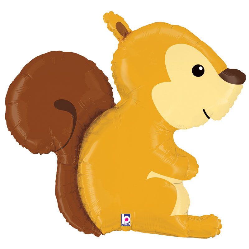 36"/ 91cm WOODLAND SQUIRREL SUPERSHAPE FOIL BALLOON