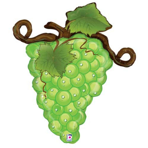 31"/ 79cm GREEN LINKY GRAPES SUPERSHAPE FOIL BALLOON