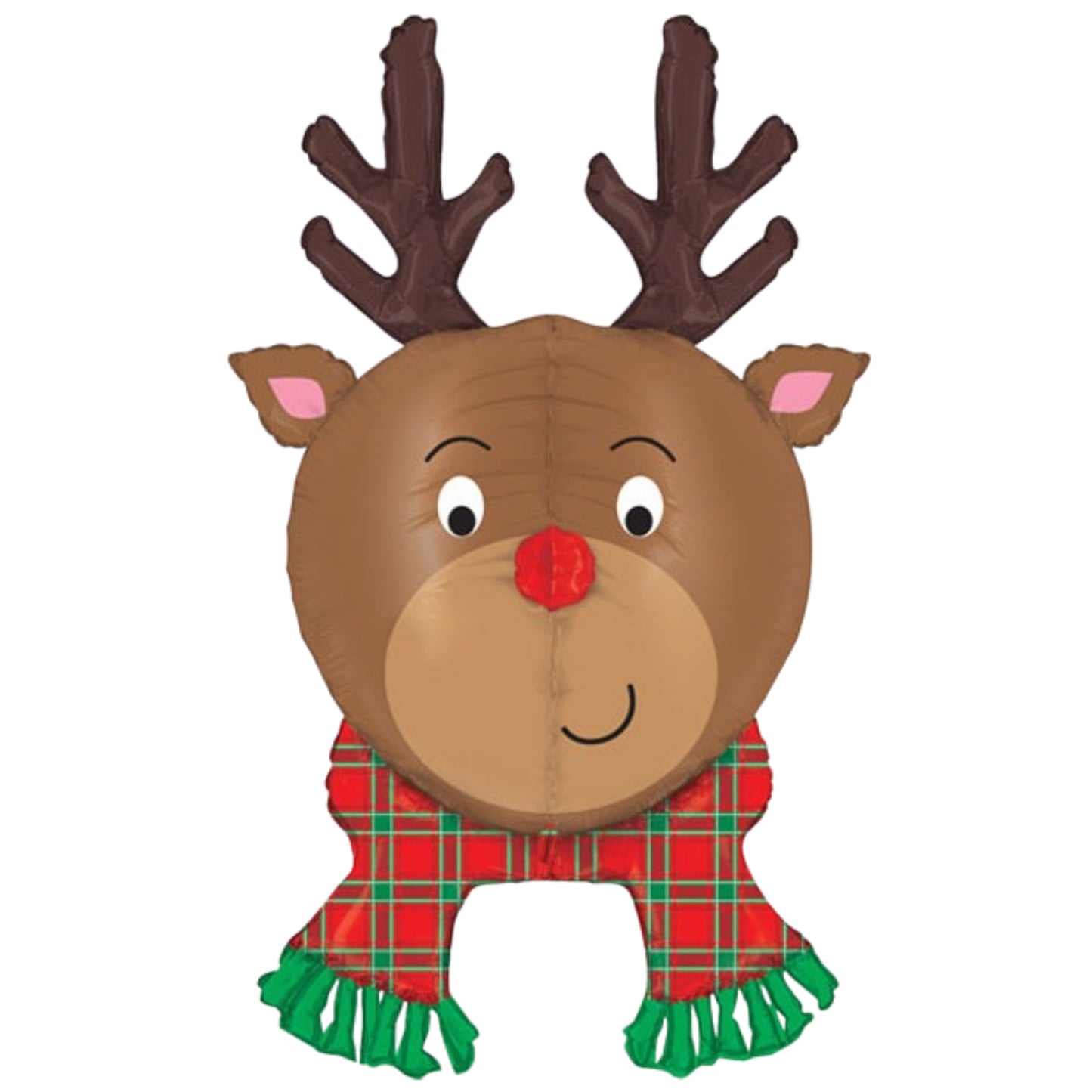 35"/ 89cm REINDEER HEAD SUPERSHAPE FOIL BALLOON