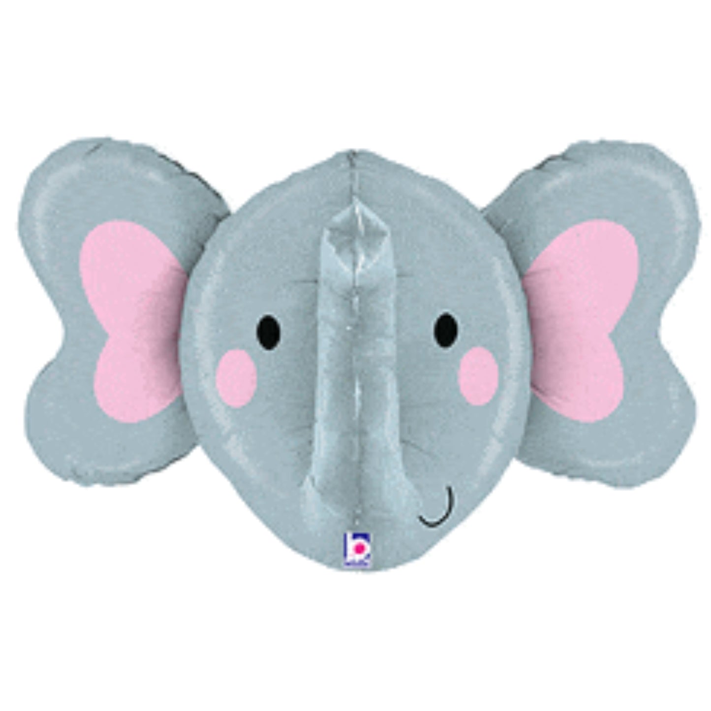 34"/ 86cm DIMENSIONAL ELEPHANT SUPERSHAPE FOIL BALLOON