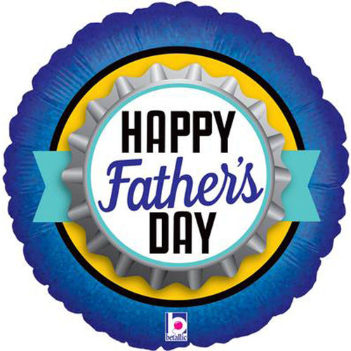 18"/ 46cm HAPPY FATHER'S DAY ROUND FOIL BALLOON