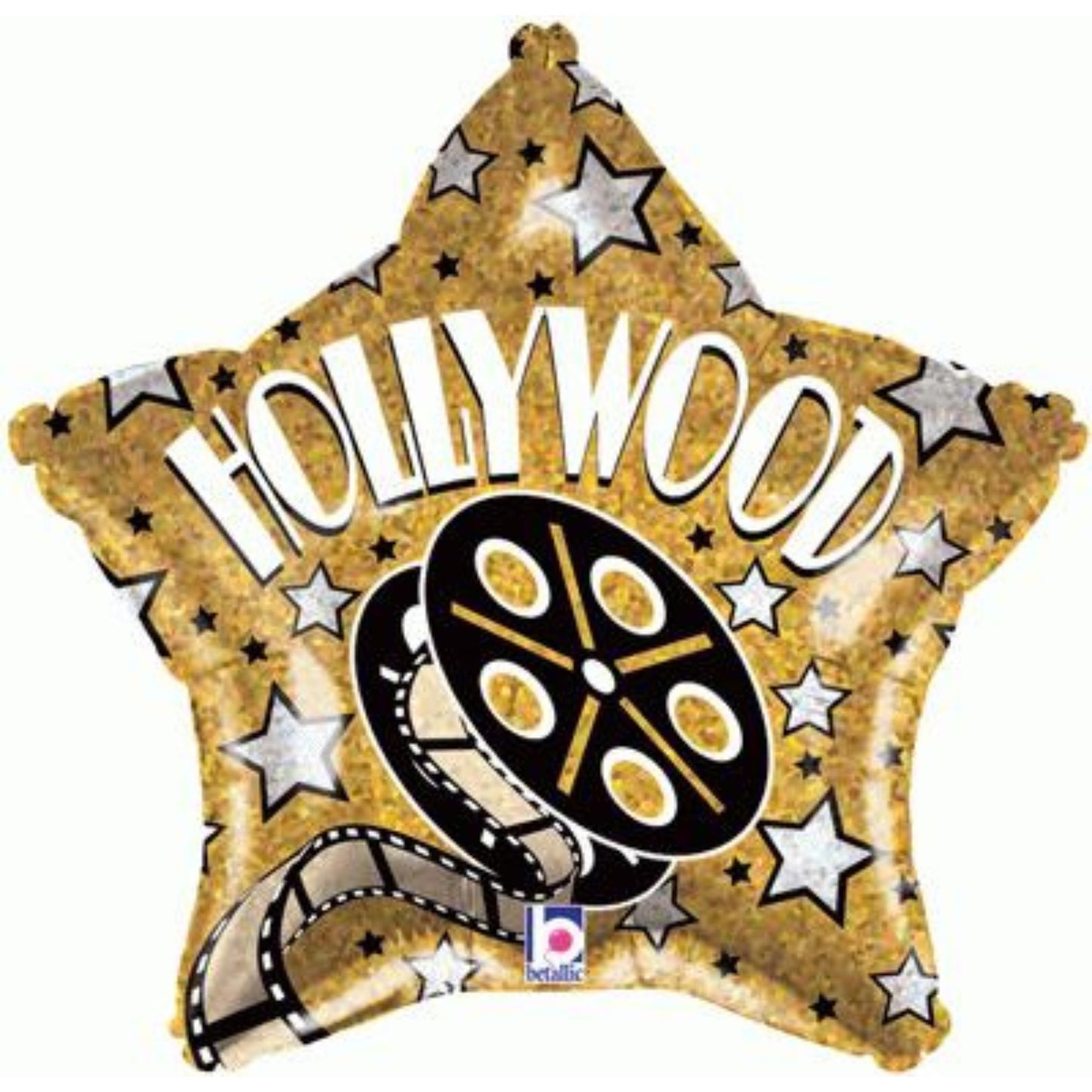 18"/ 46cm HOLLYWOOD STAR SHAPE FOIL BALLOON