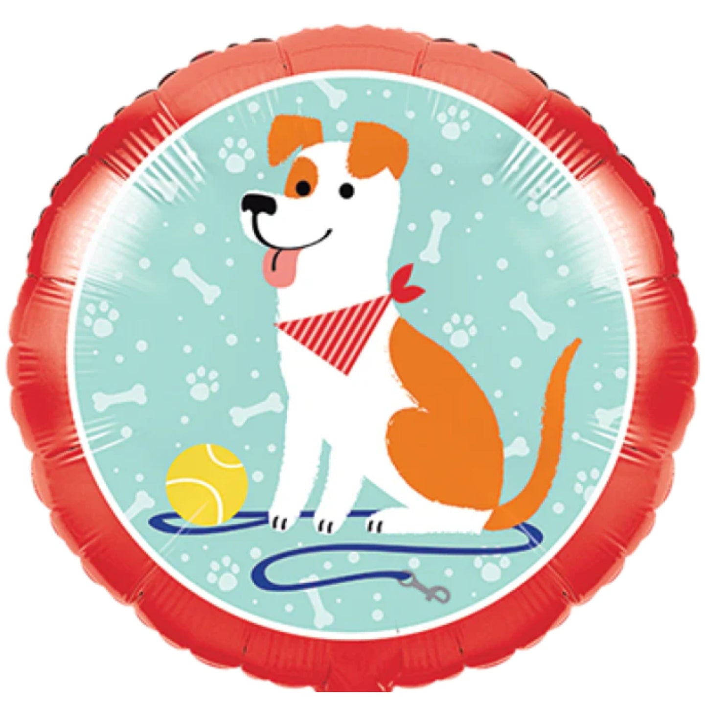 18"/ 46cm DOG PARTY ROUND FOIL BALLOON