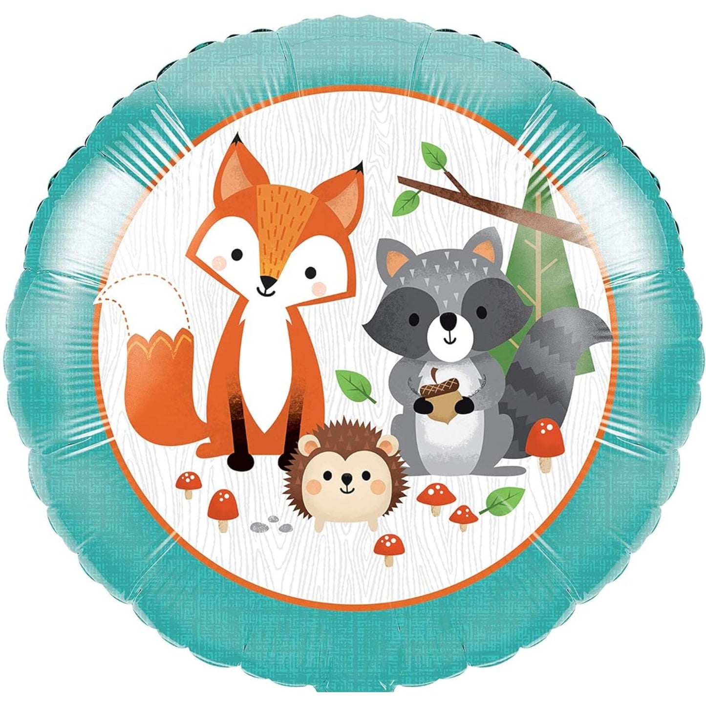 18"/ 46cm WILD WOODLAND ROUND FOIL BALLOON