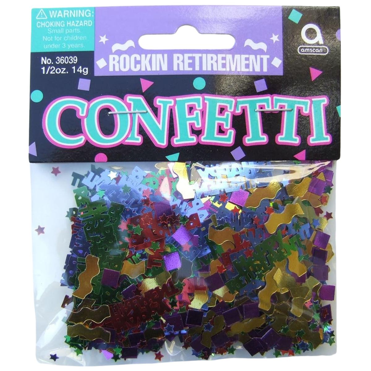 METALLIC RETIREMENT CONFETTI (14g)