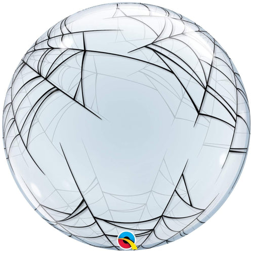 24"/ 61cm SPIDER'S WEB BUBBLE BALLOON