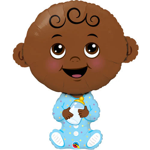 38"/ 97cm BABY BOY SUPERSHAPE FOIL BALLOON