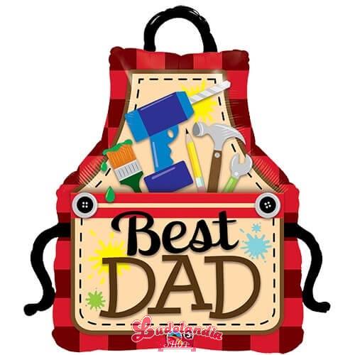 41"/ 104cm BEST DAD APRON SUPERSHAPE FOIL BALLOON