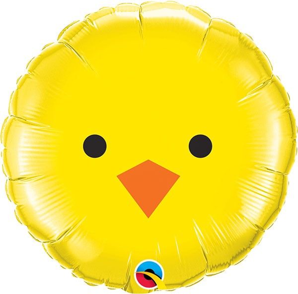 18"/ 46cm BABY CHICK ROUND FOIL BALLOON