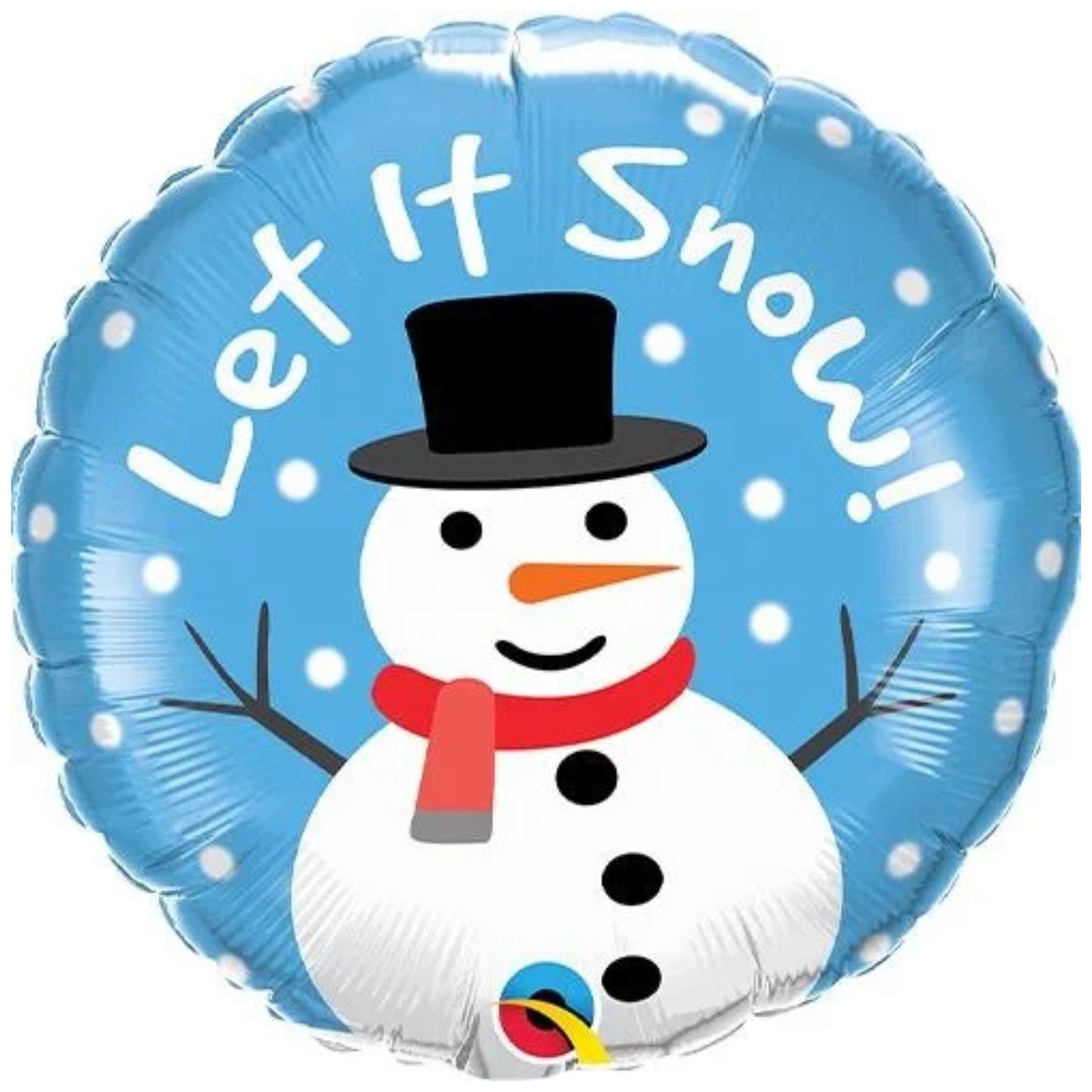 18”/ 46cm SNOWMAN LET IT SNOW ROUND FOIL BALLOON