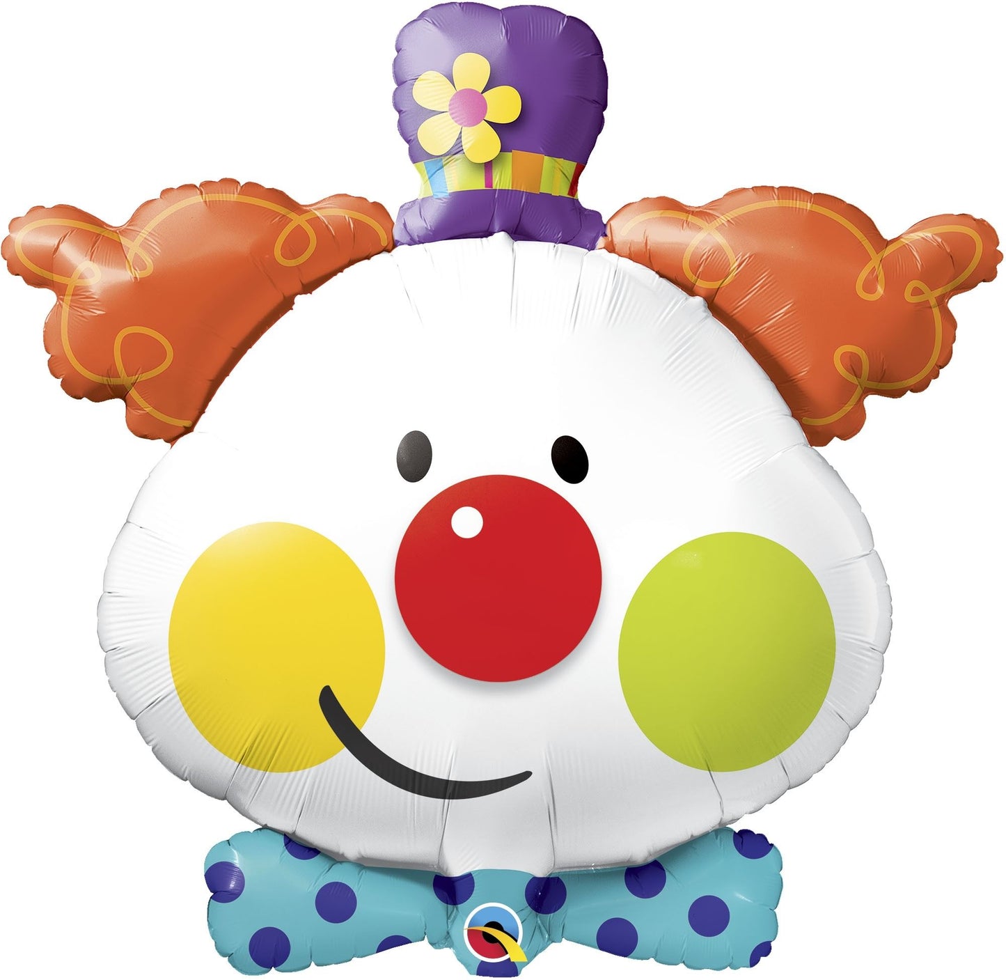 36"/ 91cm CUTE CLOWN SUPERSHAPE FOIL BALLOON
