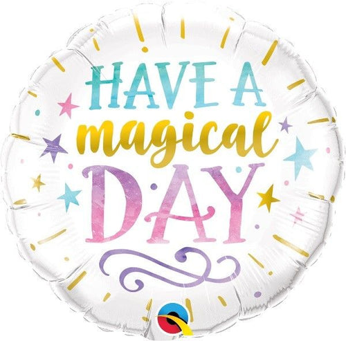 18"/ 46cm HAVE A MAGICAL DAY ROUND FOIL BALLOON