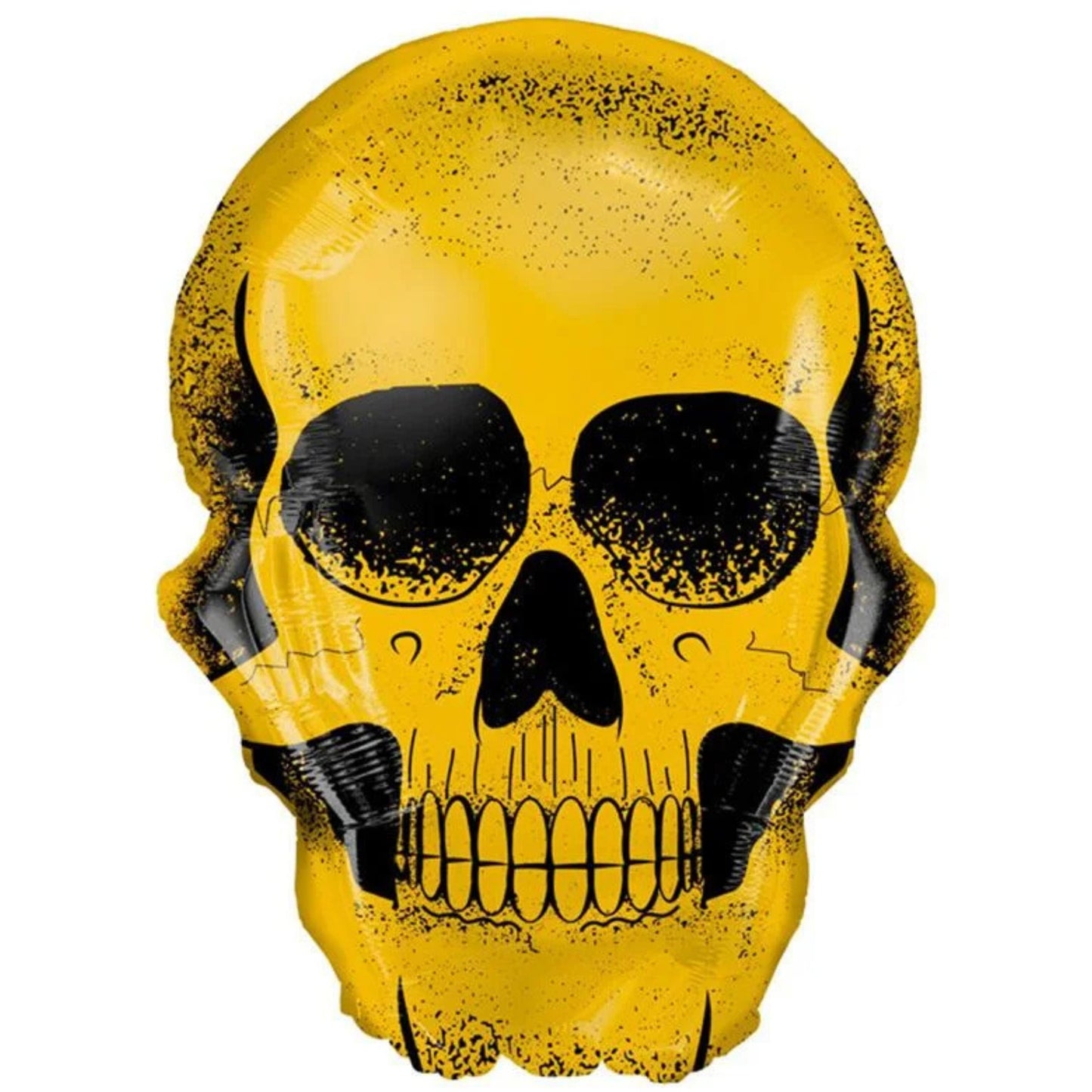 39"/ 91cm GOLD SKULL SUPERSHAPE FOIL BALLOON