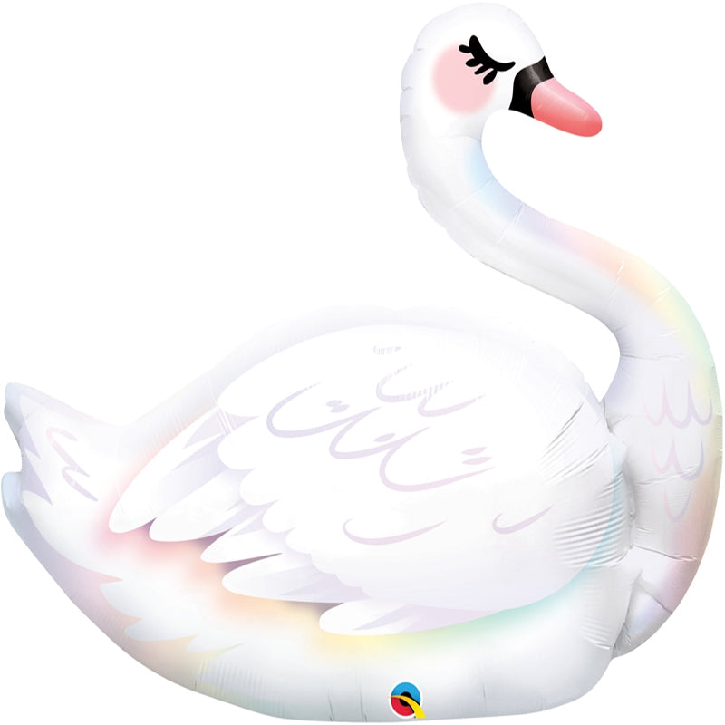 35"/ 89cm SWAN SUPERSHAPE FOIL BALLOON
