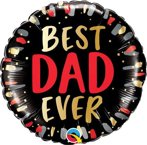 18"/ 46cm BEST DAD EVER ROUND FOIL BALLOON