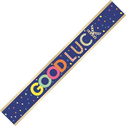 9ft / 2.7m GOOD LUCK FOIL BANNER