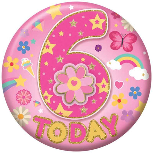 2.4"/ 6cm 6 TODAY GIRLS BADGE