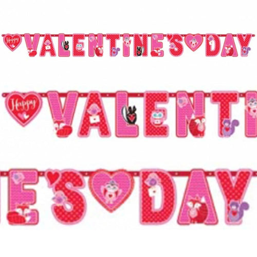 VALENTINE'S DAY GIANT ILLUSTRATED BANNER