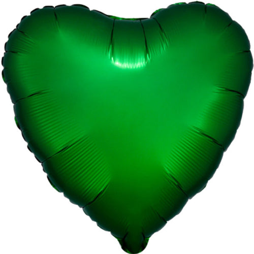 EMERALD (SATIN LUXE) HEART (18"/ 46cm)