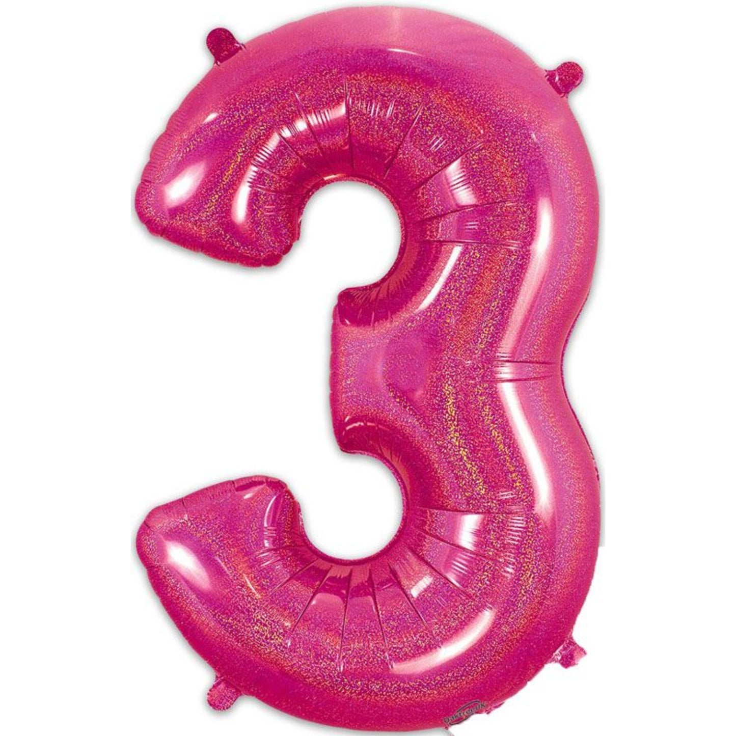 HOLOGRAPHIC PINK '3' (34"/ 86cm)