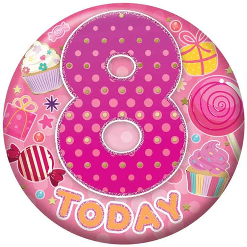 2.4"/ 6cm 8 TODAY GIRLS BADGE