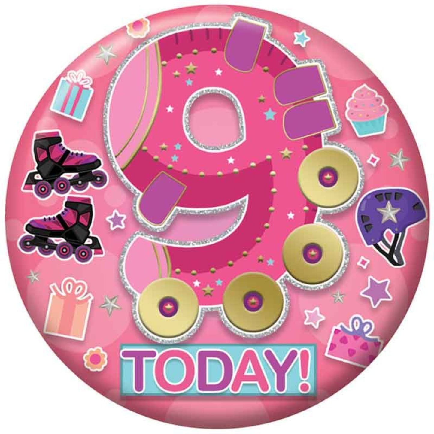 2.4"/ 6cm 9 TODAY GIRLS BADGE