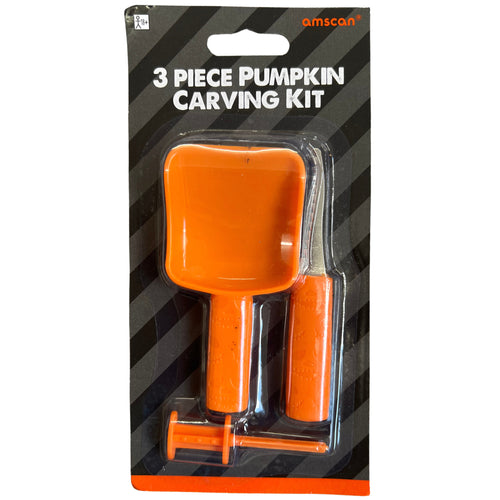 3 PIECE PUMPKIN CARVING KIT
