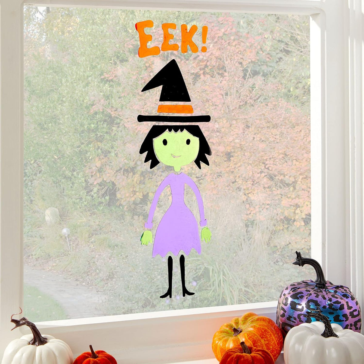 WITCH GEL WINDOW DECORATION (46cm)