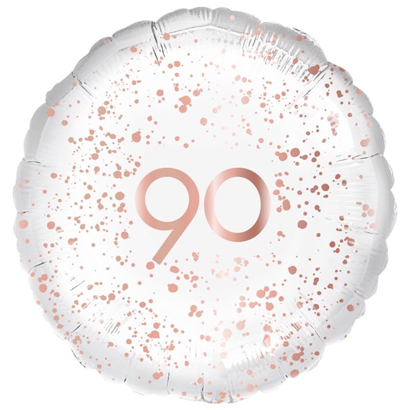 18"/ 46cm ROSE GOLD 90 ROUND FOIL BALLOON