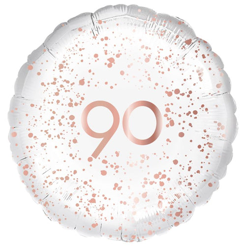 18"/ 46cm ROSE GOLD 90 ROUND FOIL BALLOON