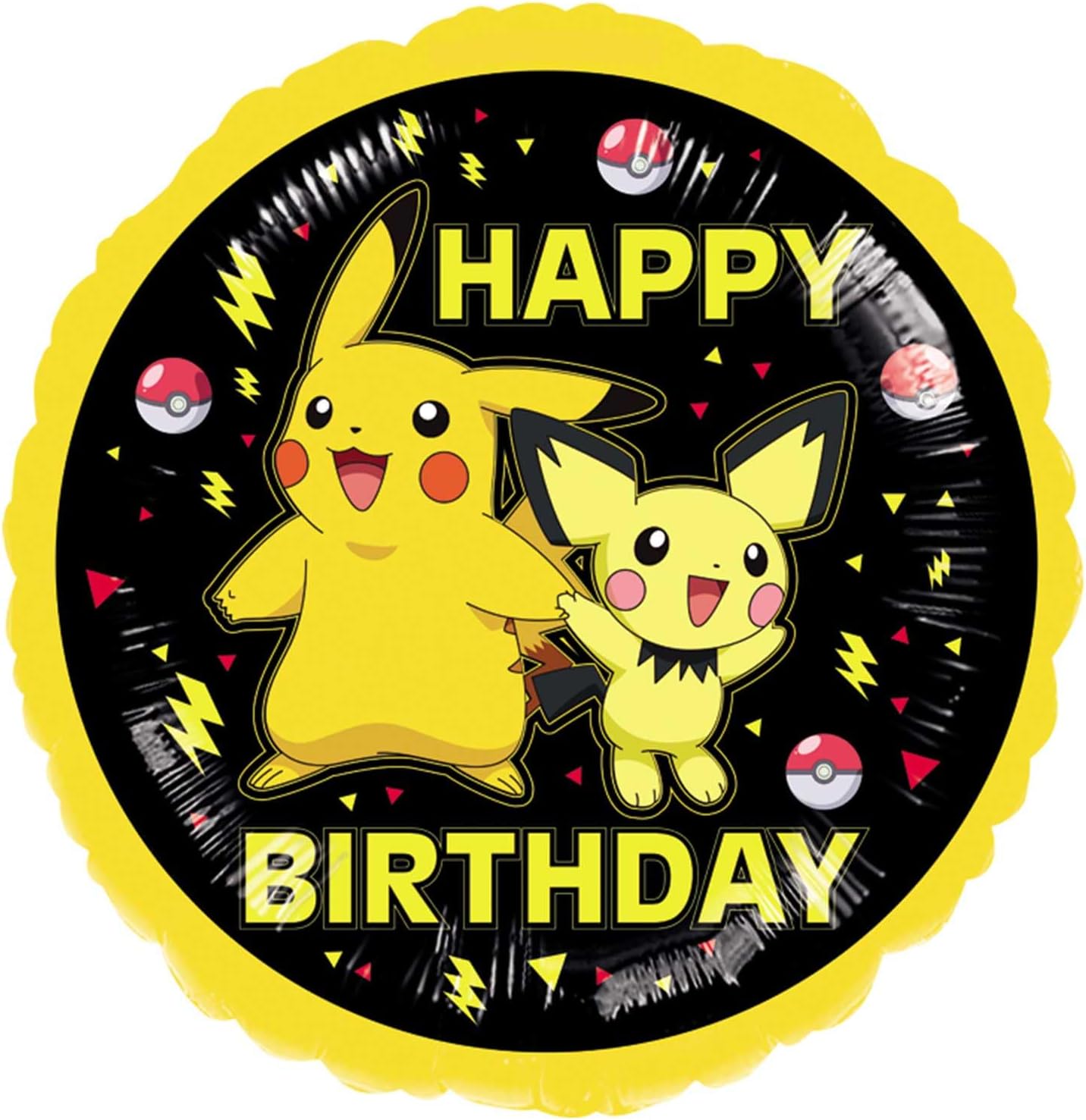 18"/ 46cm POKE_MON HAPPY BIRTHDAY ROUND FOIL BALLOON