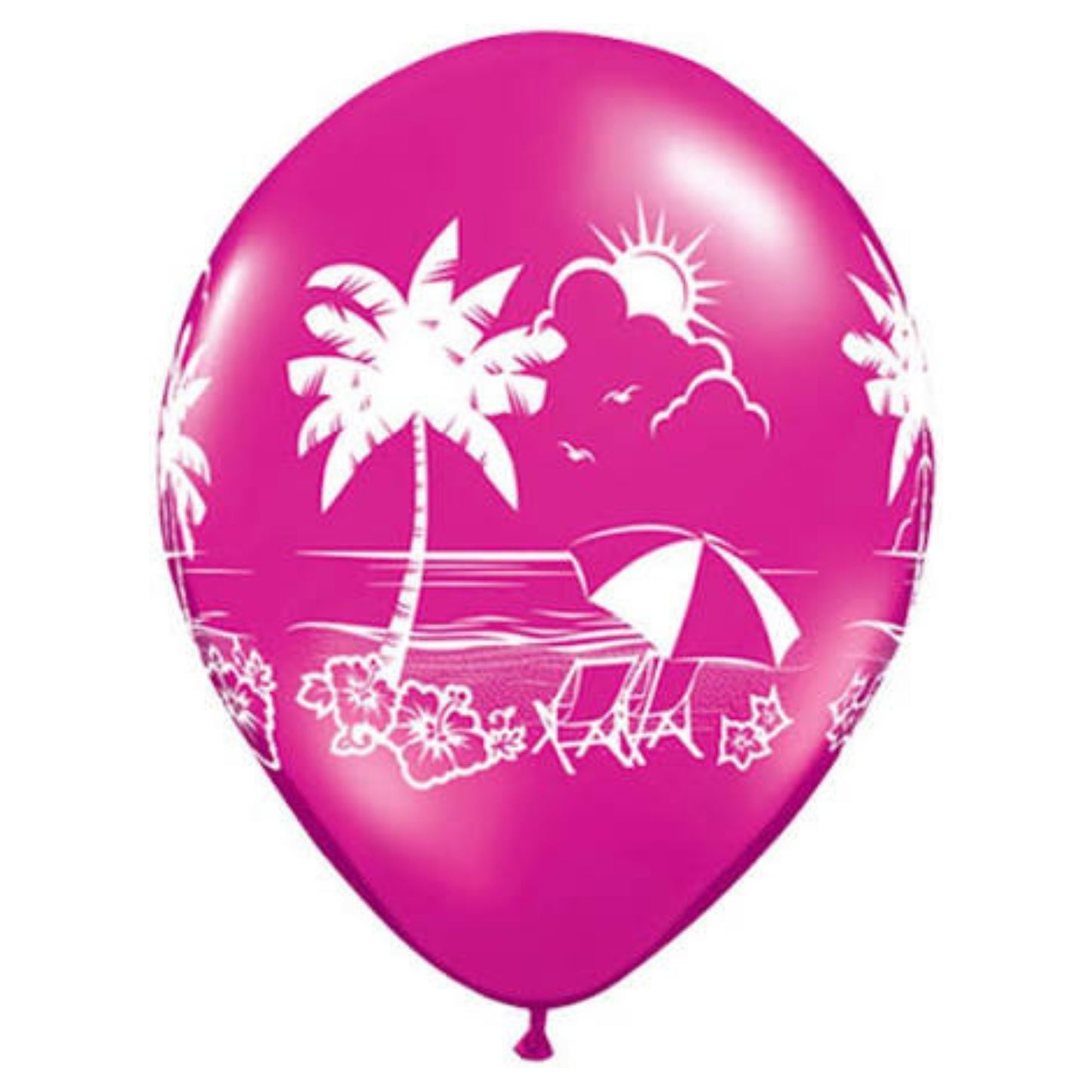 11" TROPICAL PRINT LATEX BALLOON
