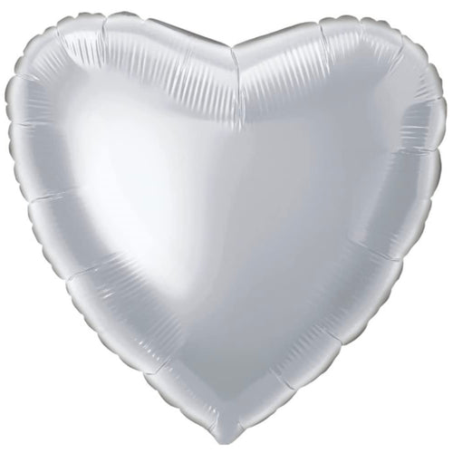 SILVER HEART (18"/ 46cm)