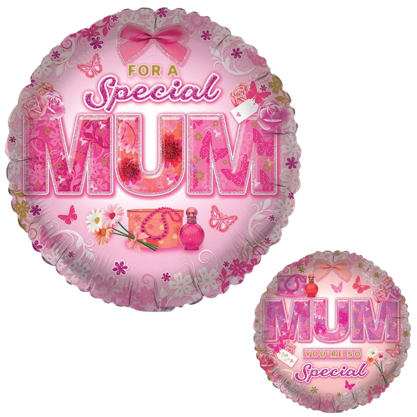 18"/ 46cm SPECIAL MUM DOUBLE-SIDED ROUND FOIL BALLOON