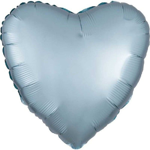 PASTEL BLUE (SATIN LUXE) HEART (18"/ 46cm)