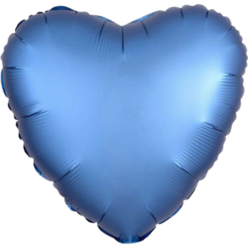 AZURE (SATIN LUXE) HEART (18"/ 46cm)