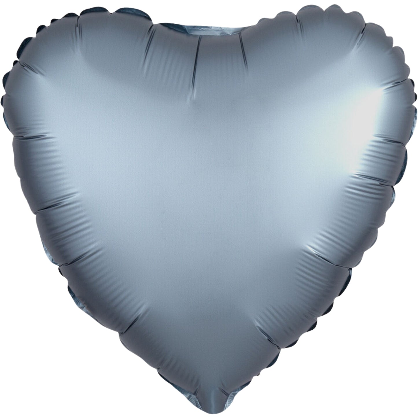 STEEL BLUE (SATIN LUXE) HEART (18"/ 46cm)