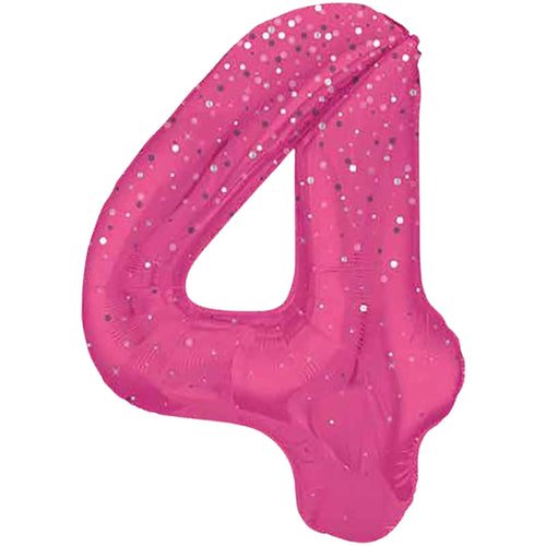PINK GLITZ '4' (34"/ 86cm)