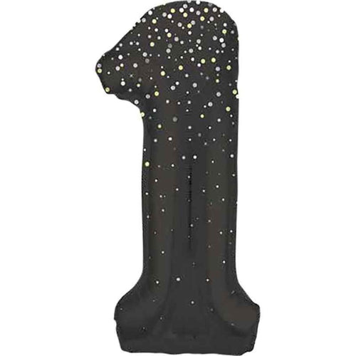 BLACK GLITZ '1' (34"/ 86cm)