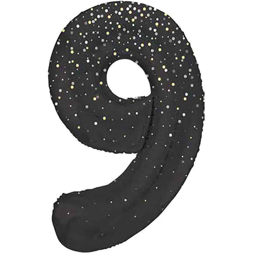 BLACK GLITZ '9' (34"/ 86cm)