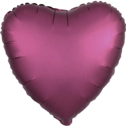 POMEGRANATE (SATIN LUXE) HEART (18"/ 46cm)