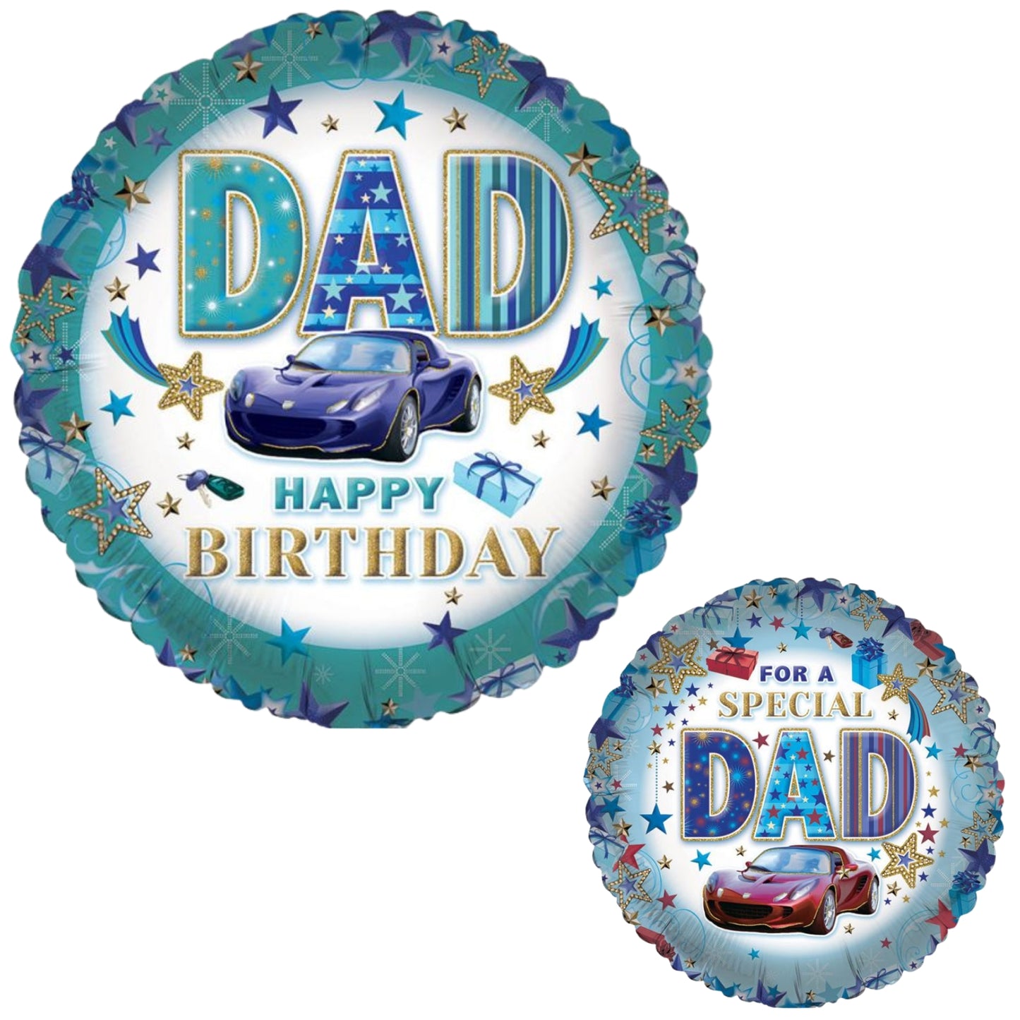 18"/ 46cm SPECIAL DAD DOUBLE-SIDED ROUND FOIL BALLOON