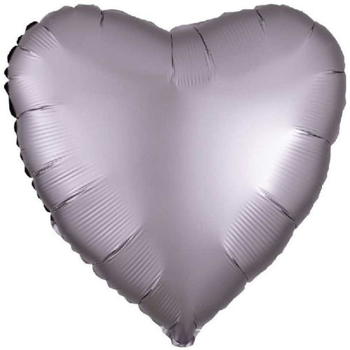 GREIGE (SATIN LUXE) HEART (18"/ 46cm)