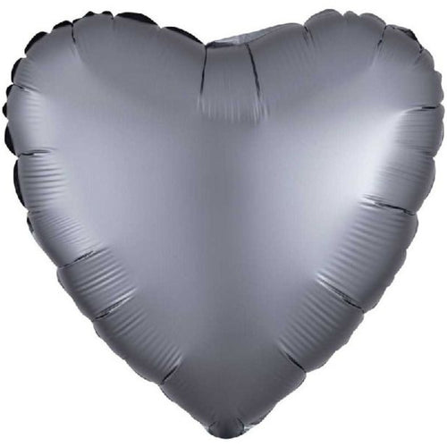 GRAPHITE (SATIN LUXE) HEART (18"/ 46cm)